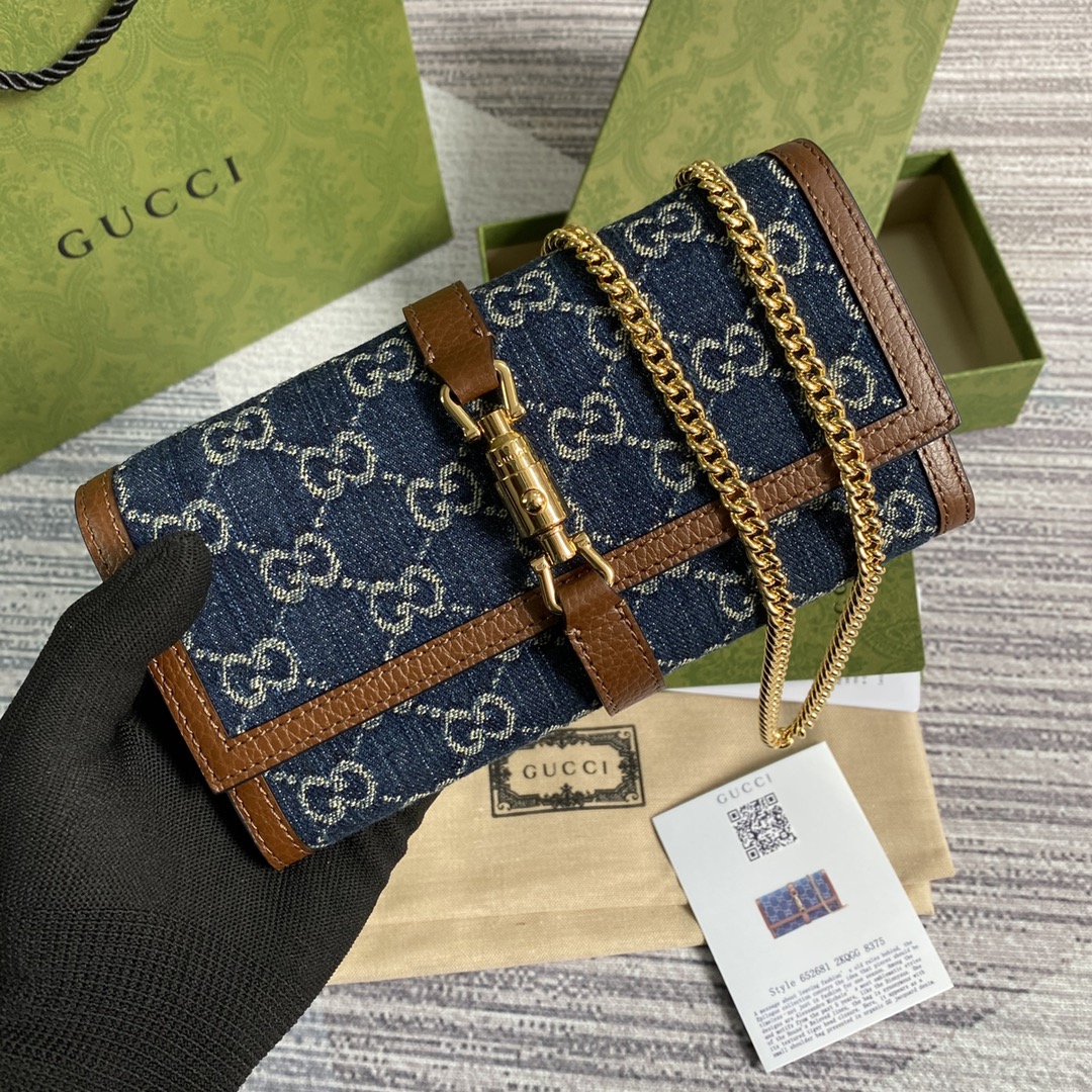 Gucci Jackie 1961 Chain Wallet 652681